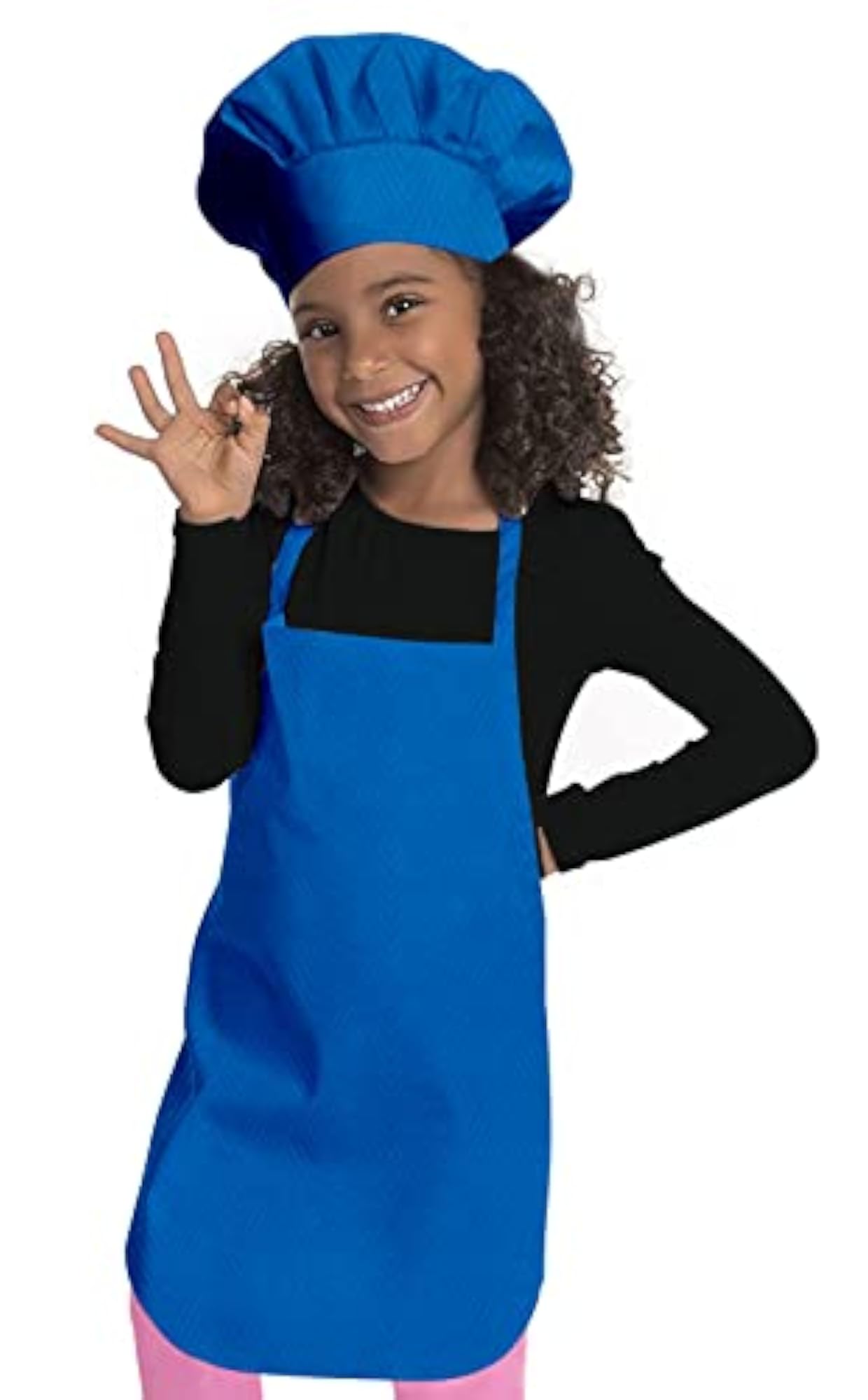 Kids Cotton Eye-catching Apron with Chef Cap